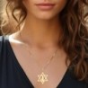 Star of David Pendant with Map of Israel - Silver or Gold-Plated Optio