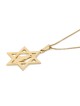 Star of David Pendant with Map of Israel - Silver or Gold-Plated Optio