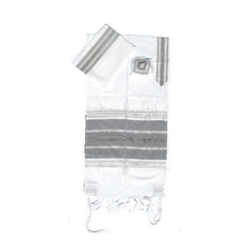 Gabrieli Handwoven White Silk Tallit S... | Gabrieli Hand Woven Tallit