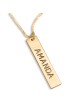 Gold Plated Vertical Bar Name Necklace
