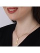 Collier Prénom Barre Verticale Plaqué Or