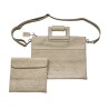 Gray Faux Leather Tallit Tefillin Bag Set... | Jewish Gift from Israel