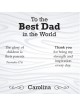Coffret cadeau Meilleur papa du monde avec Mobius « Guard You » en argent sterling