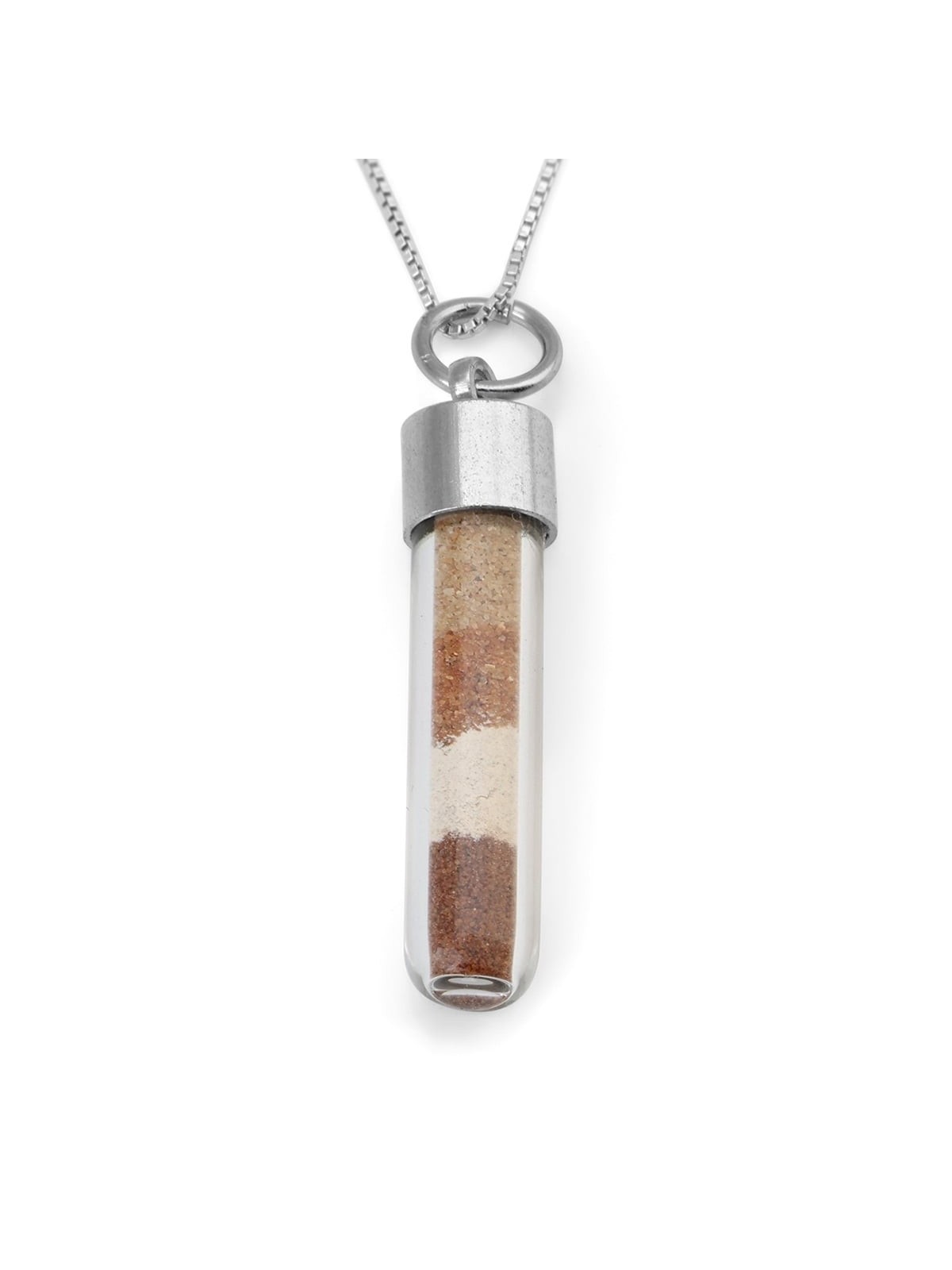 Sol en couches du pendentif en verre de la terre d’Israël