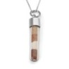Layered Soil from the Land of Israel Glass Pendant