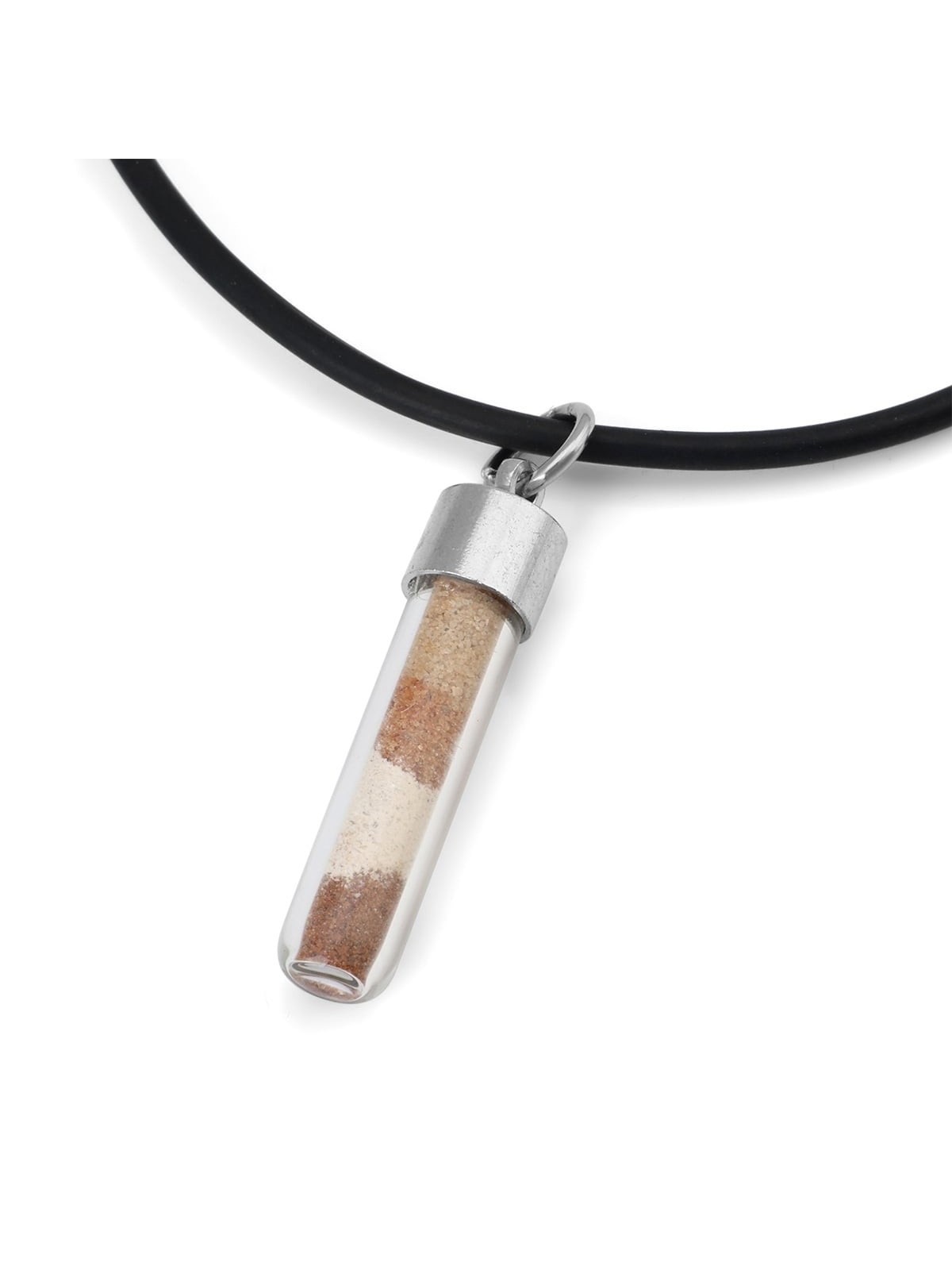 Layered Soil from the Land of Israel Glass Pendant
