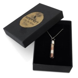 Layered Soil from the Land of Israel Glass Pendant