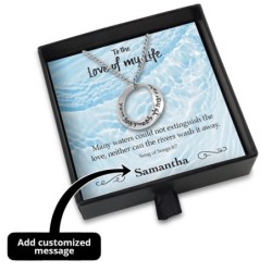Coffret cadeau Love of My Life avec bande de Mobius « Guard You » en argent sterling