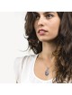 Art en argile fait à la main en argent sterling et céramique personnalisé Hamsa Ne