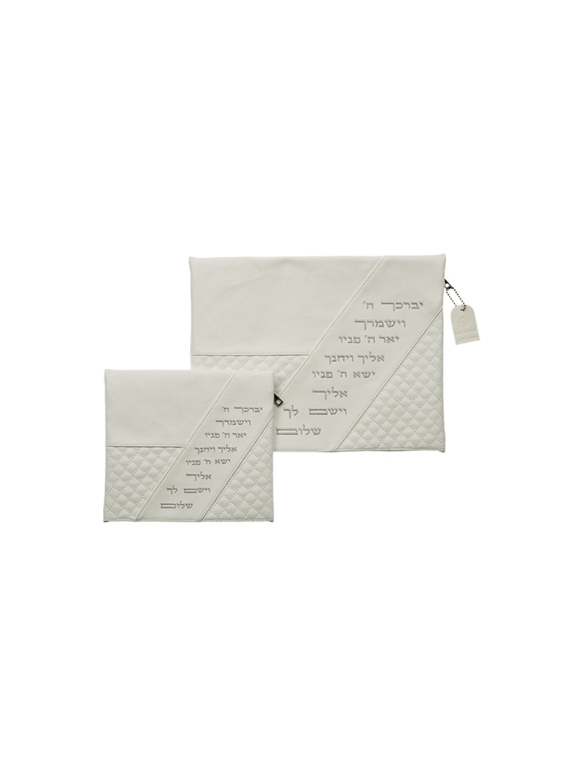 Faux Leather Tallit and Tefillin Bag with D... | Talit & Tefillin Bags