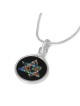 Jordana Klein Grand collier étoile juive plaqué argent