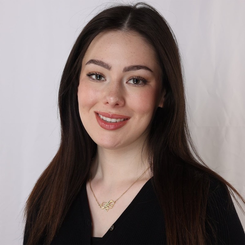 Silver Engraved Infinity Heart Necklace (Hebrew / English)