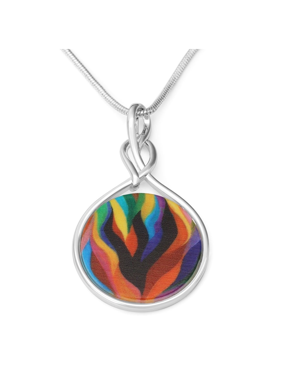 Jordana Klein Large Silver Plated Shin Necklace