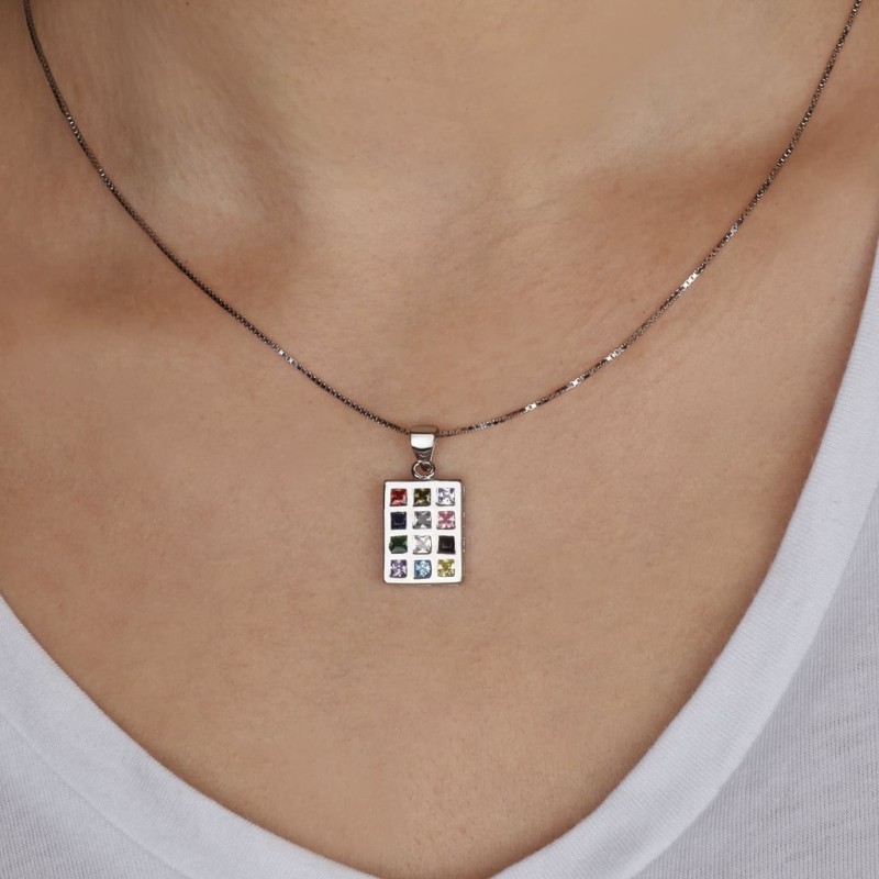 Pendentif Hoshen en argent sterling 925