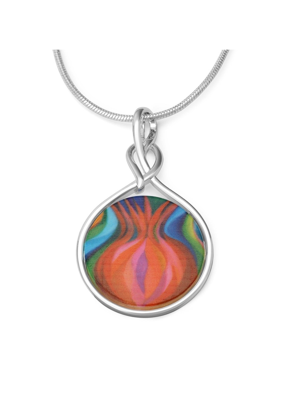 Jordana Klein Large Silver Plated Pomegranate Necklace