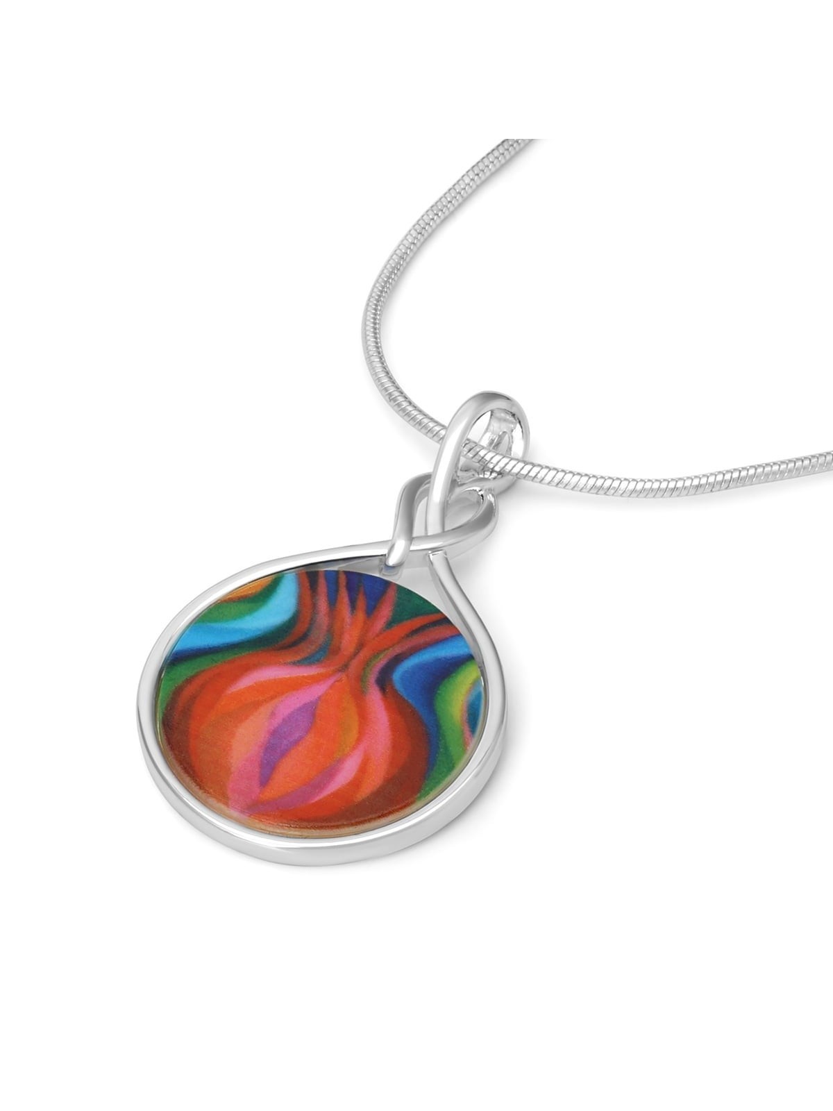 Jordana Klein Large Silver Plated Pomegranate Necklace