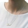 Sterling Silver Customizable Hebrew Name Necklace (Classic Modern Scri