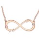 Gold-Plated Double Thickness Customizable Infinity Necklace - Two Name