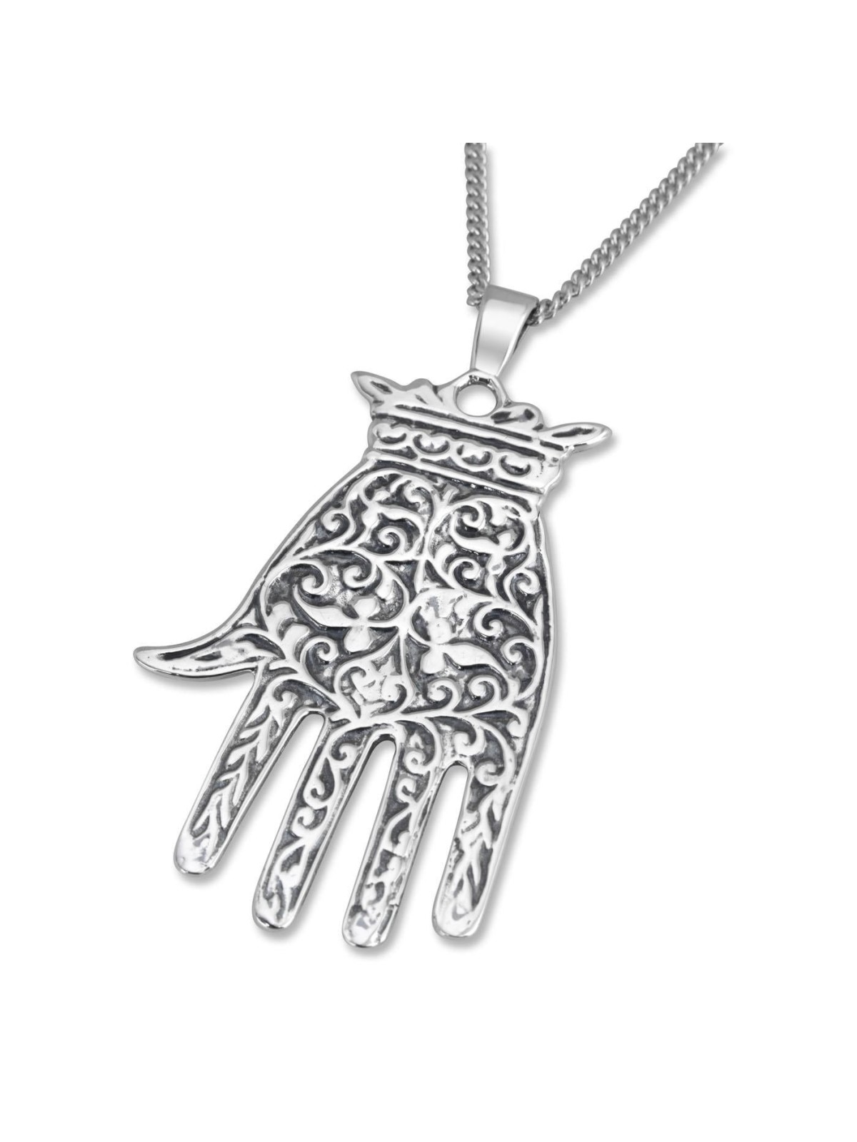 Silver Hamsa Necklace. Replica. North Africa 19th Century