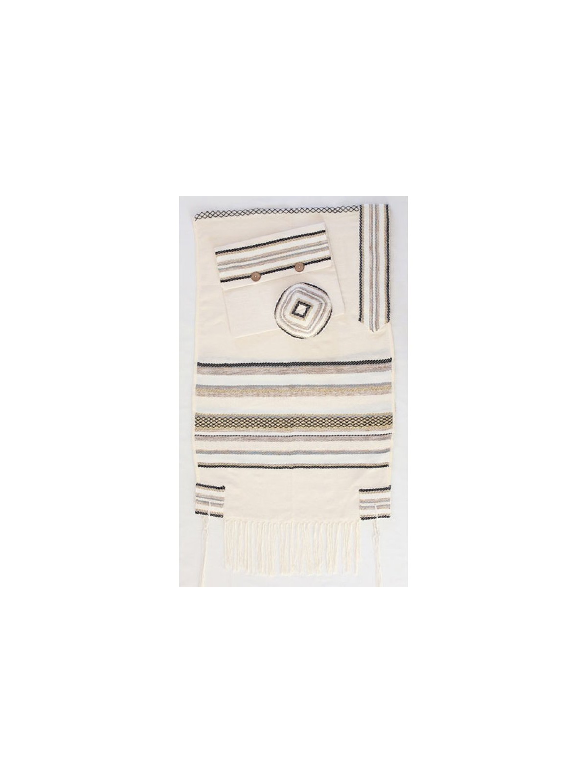 Weaving Creation Hand Woven Tallit Malchu... | Weaving Creation Tallit