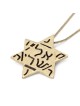 Collier pendentif étoile de David en or 14 carats - Collection du Musée d'Israël