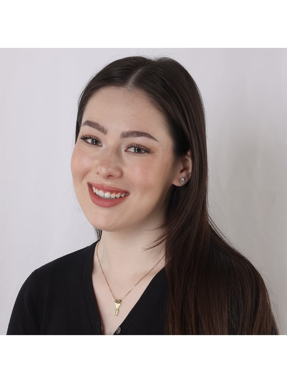 Gold Plated English / Hebrew Kids' Names Mother Necklace