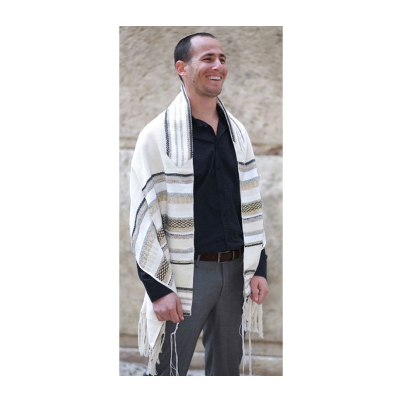 Weaving Creation Hand Woven Tallit Malchu... | Weaving Creation Tallit