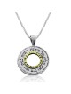 Woman of Valor (B): Silver & Gold Spinning Wheel Necklace (Proverbs 31