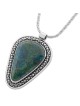 Sterling Silver and Eilat Stone Island Necklace