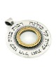 Silver & Gold Spinning Wheel Necklace - Woman of Valor (Proverbs 31:29