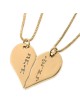 Hebrew Name Necklace 24K Gold Plated Silver Name Necklace in Hebrew -
