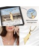 Coffret cadeau de Jérusalem avec collier Terre d'Israël en or jaune 14 carats - Ajouter