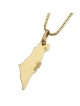 Jerusalem Gift Box With 14K Yellow Gold Land of Israel Necklace - Add
