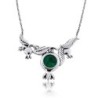 Silver and Eilat Stone Pomegranates Necklace