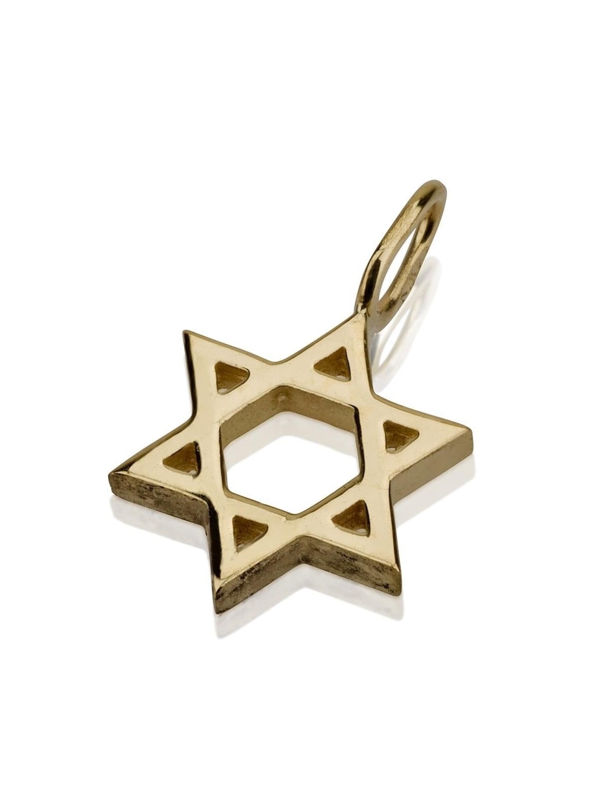 14K Gold Star of David Essence Pendant Necklace
