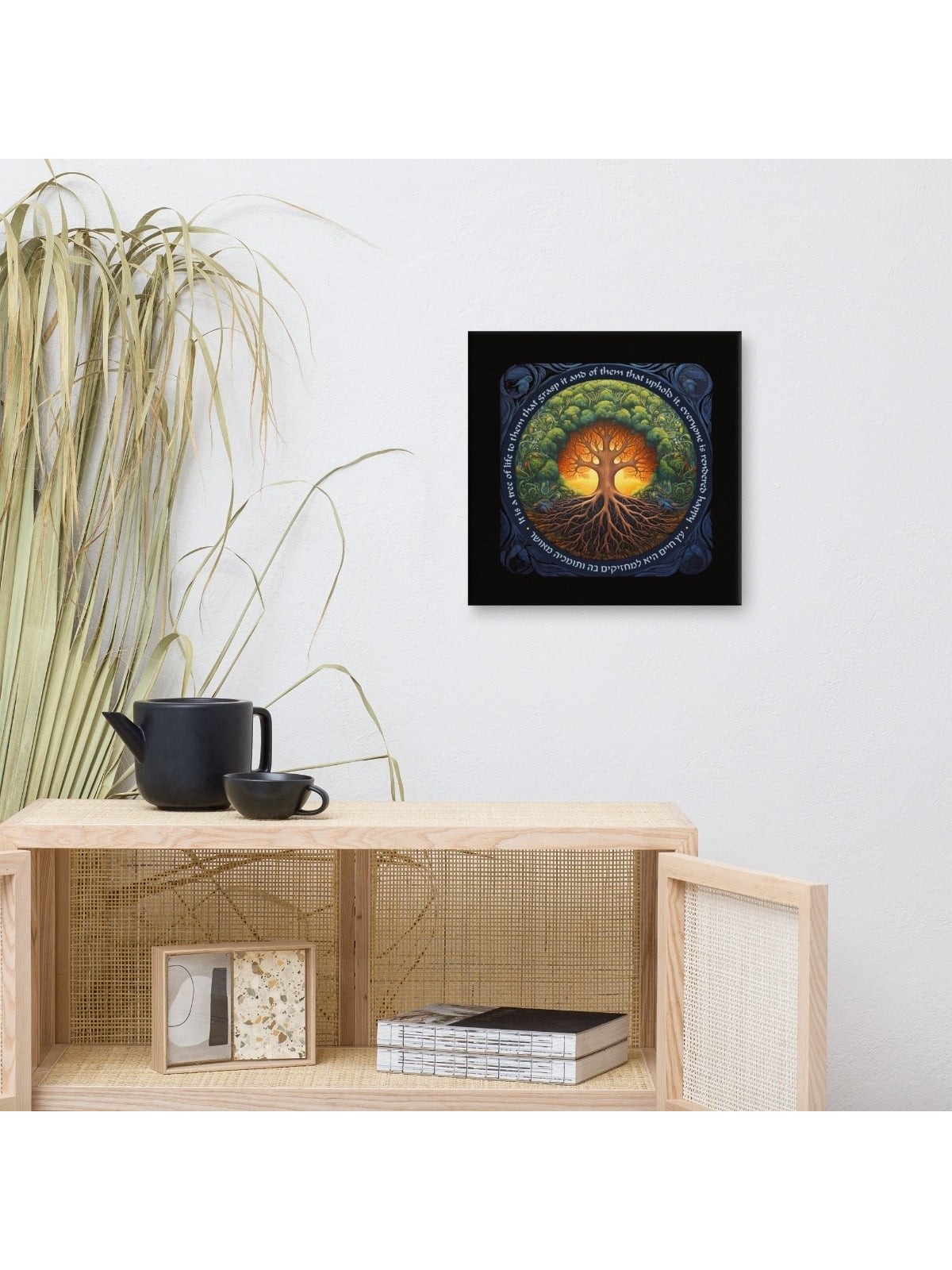 Colorful Tree of Life Print on Canvas