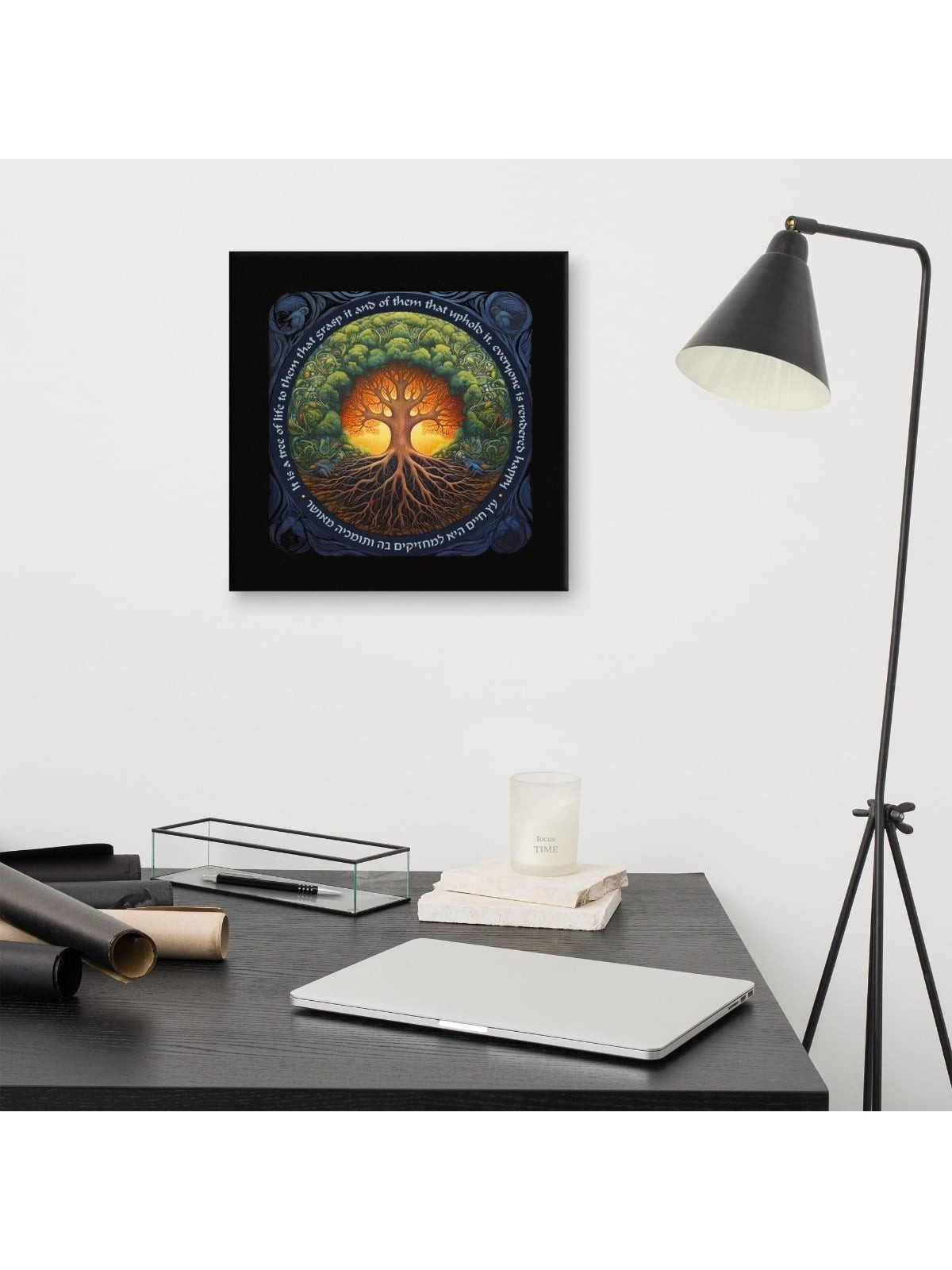 Colorful Tree of Life Print on Canvas