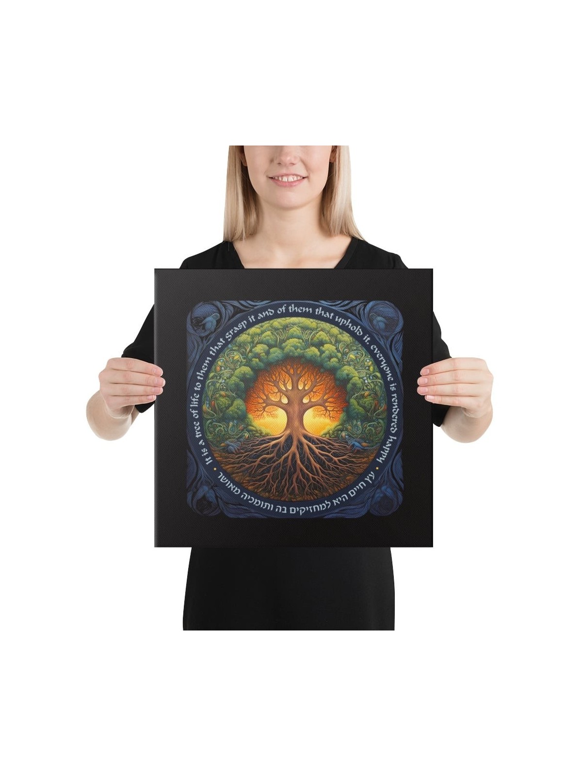 Colorful Tree of Life Print on Canvas