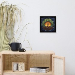 Colorful Tree of Life Print on Canvas
