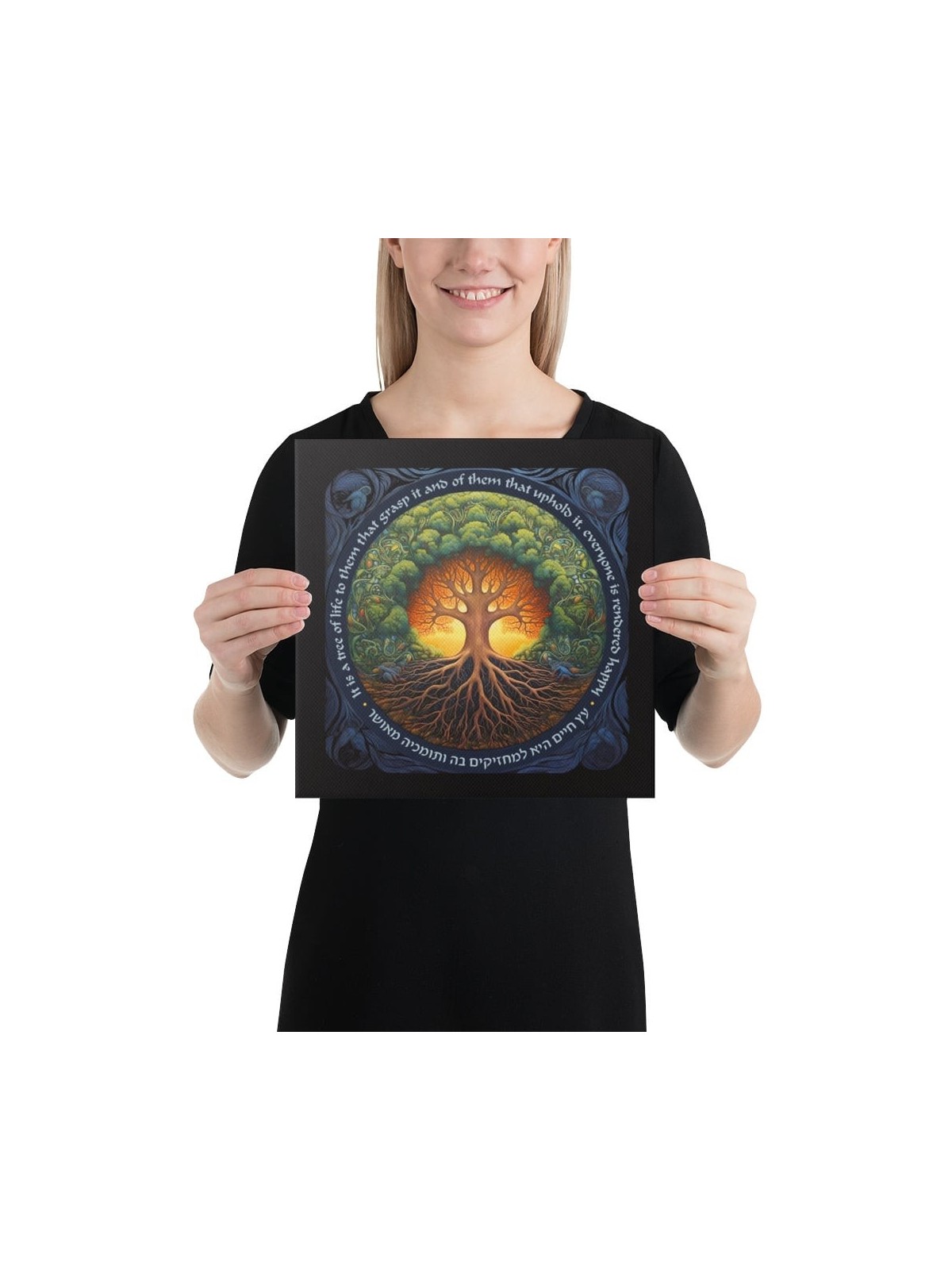 Colorful Tree of Life Print on Canvas