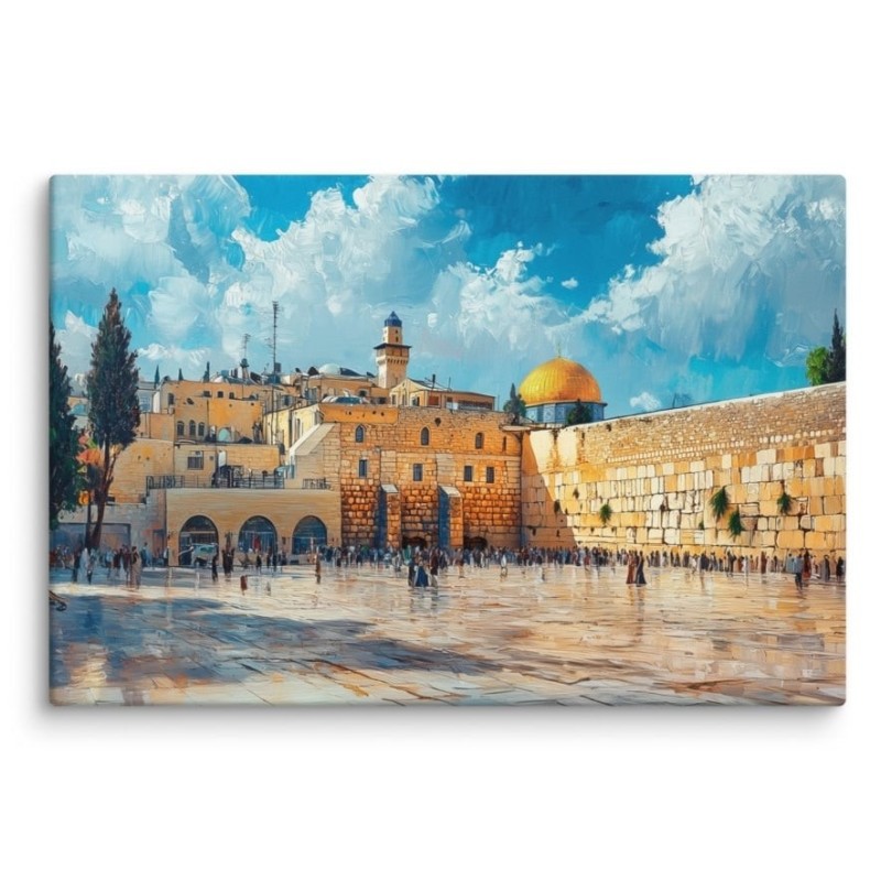 The Western Wall (Kotel) in Jerusalem Print on Canvas