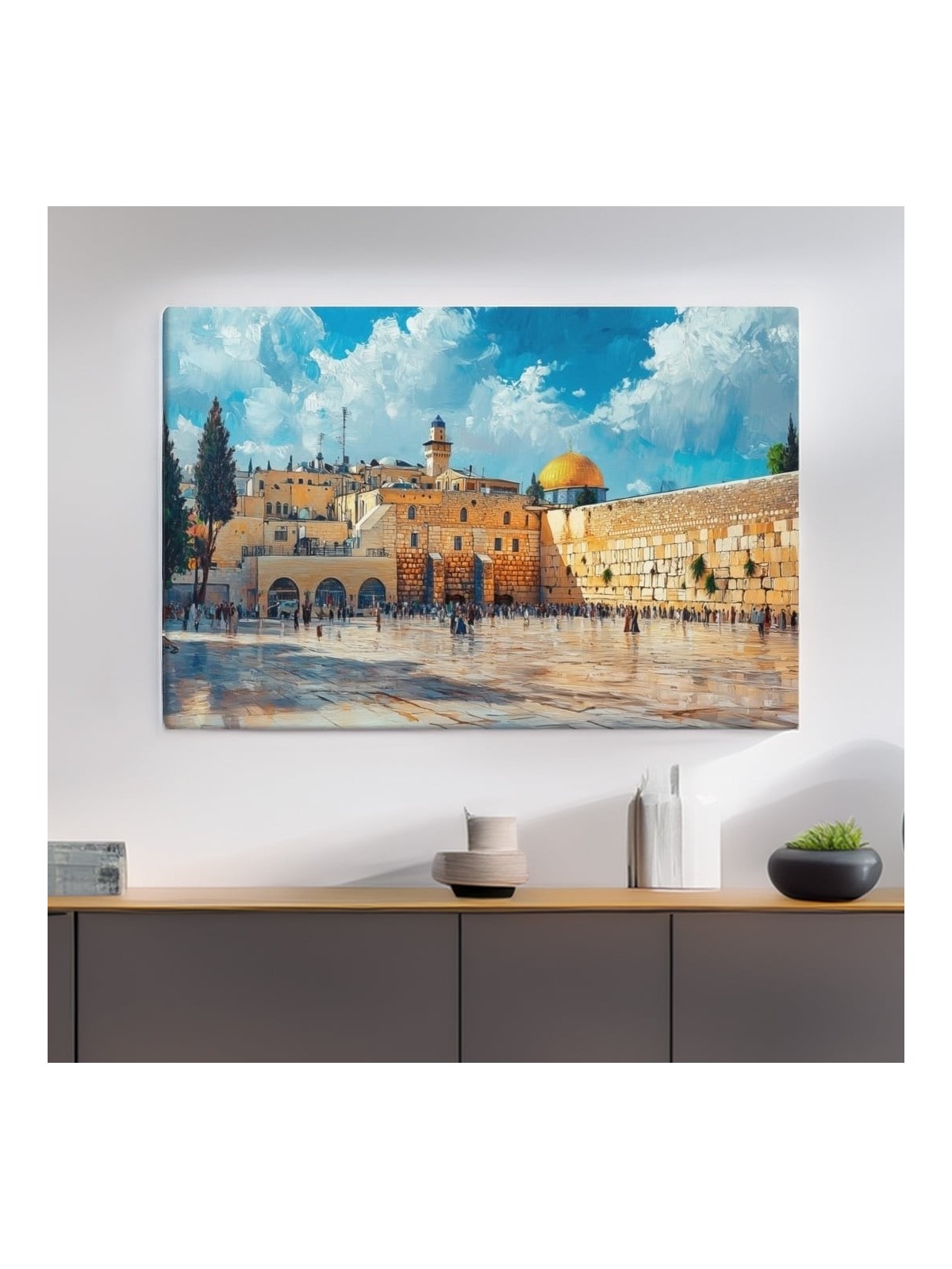 The Western Wall (Kotel) in Jerusalem Print on Canvas