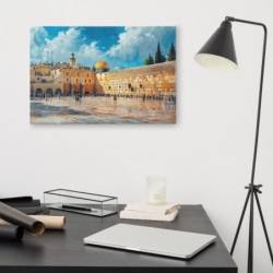The Western Wall (Kotel) in Jerusalem Print on Canvas