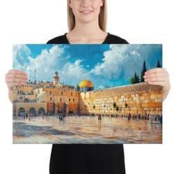 The Western Wall (Kotel) in Jerusalem Print on Canvas