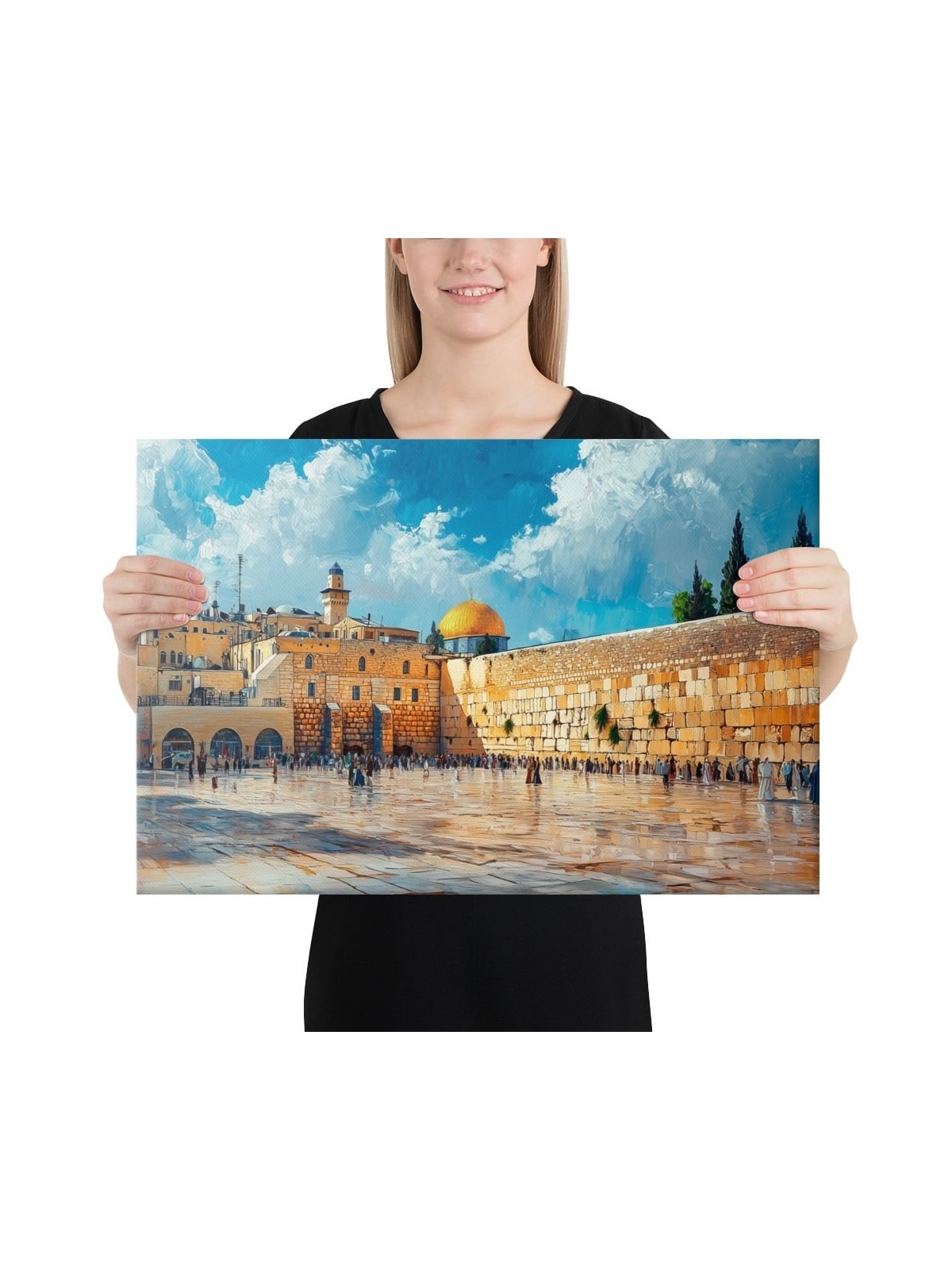 Le mur occidental (Kotel) à Jérusalem, impression sur toile