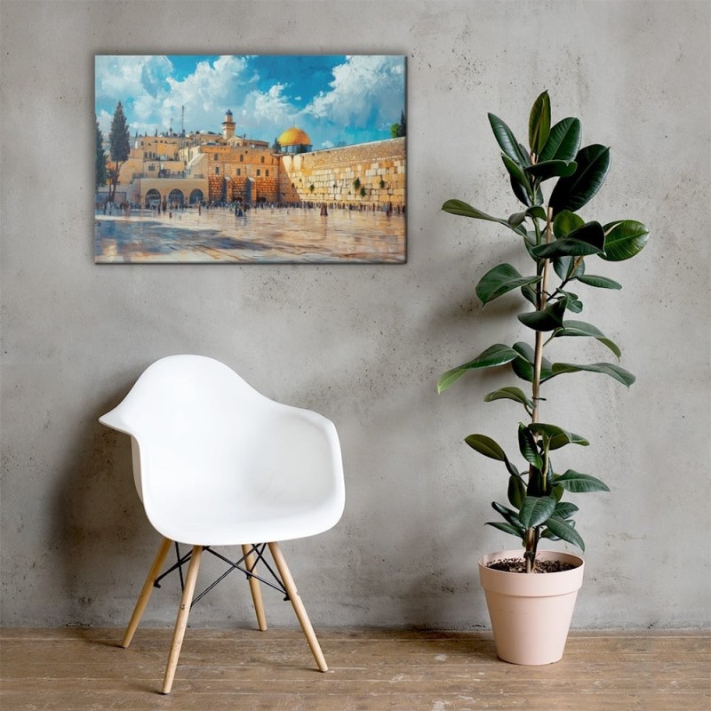 The Western Wall (Kotel) in Jerusalem Print on Canvas