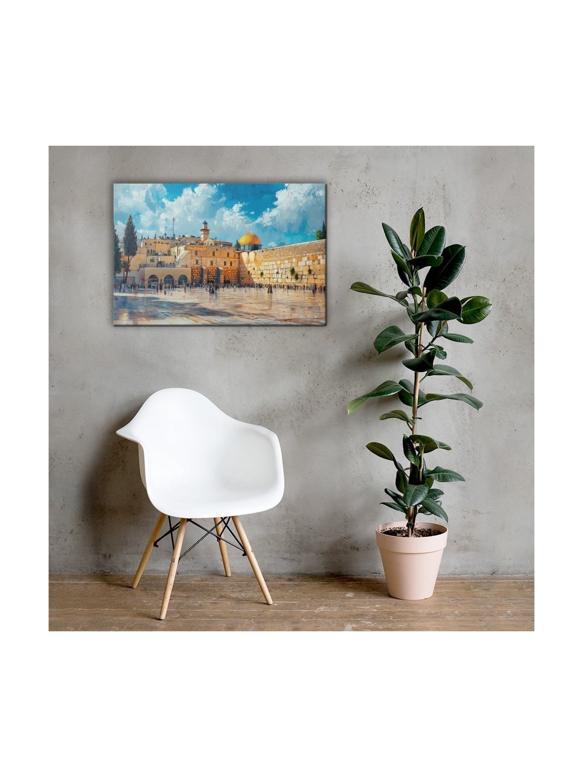 The Western Wall (Kotel) in Jerusalem Print on Canvas