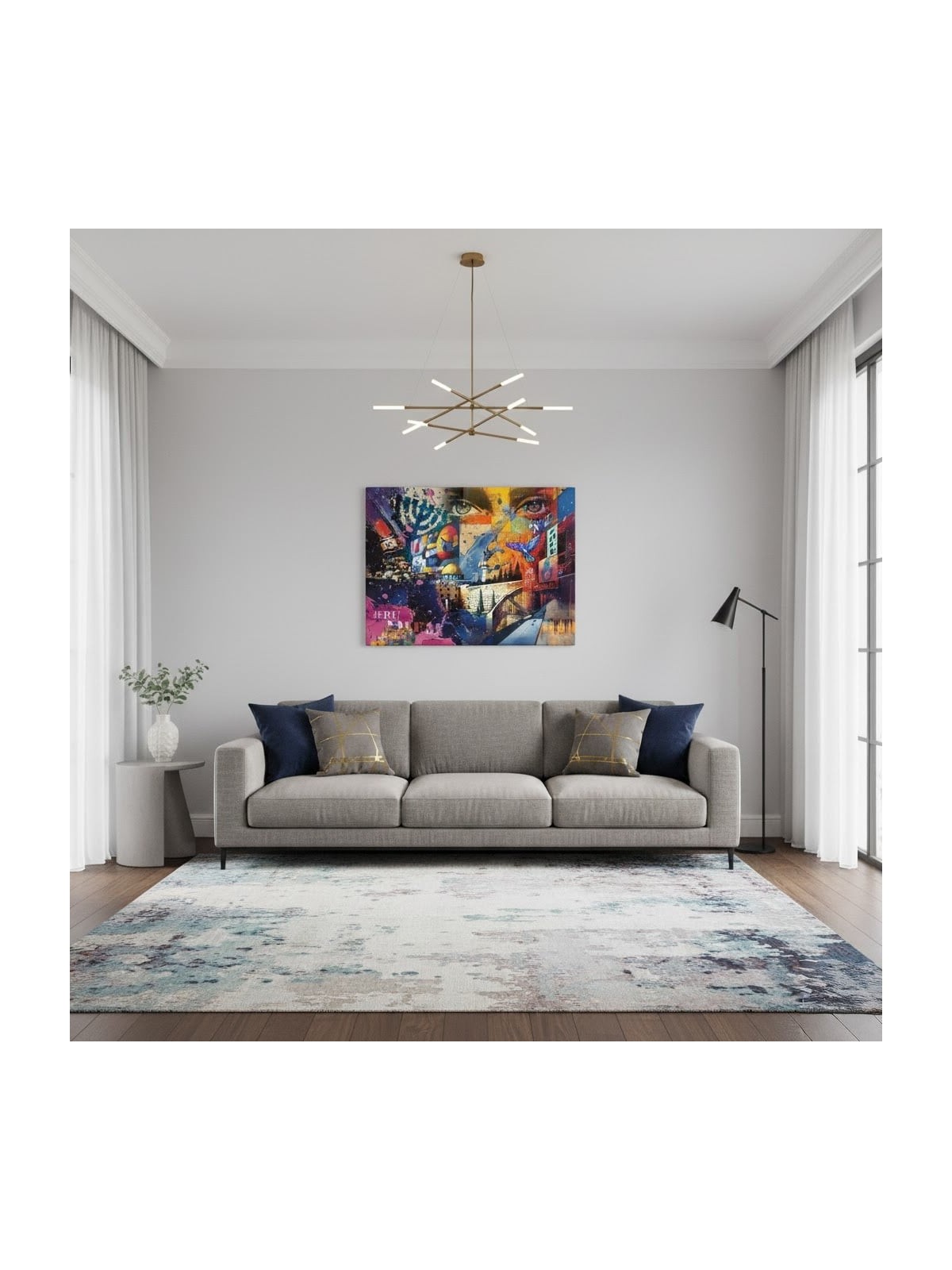 Jerusalem Pop Art Print on Canvas