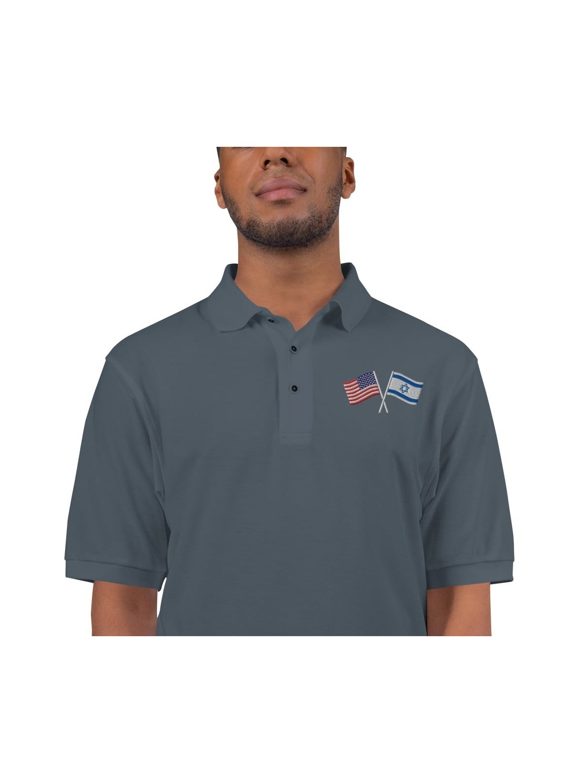 USA-ISRAEL Flags Men's Polo Shirt