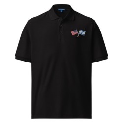 USA-ISRAEL Flags Men's Polo Shirt